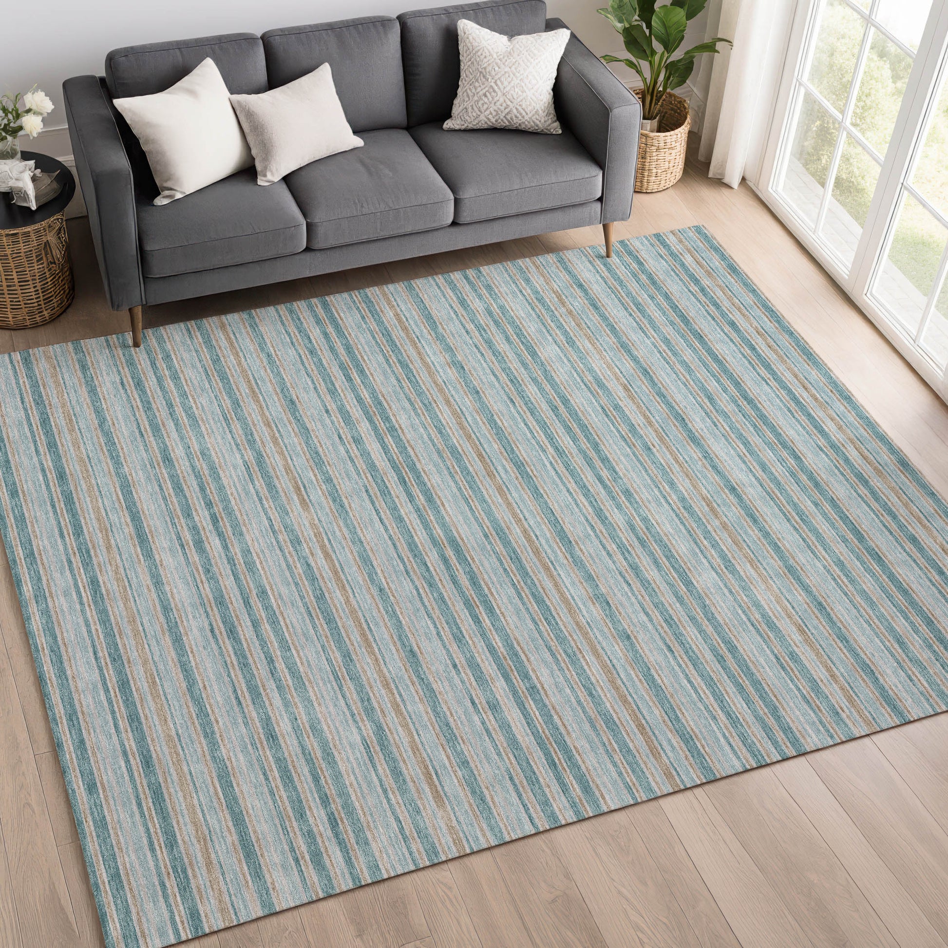 Dalyn Rugs Soft Essentials  Teal  Transitional