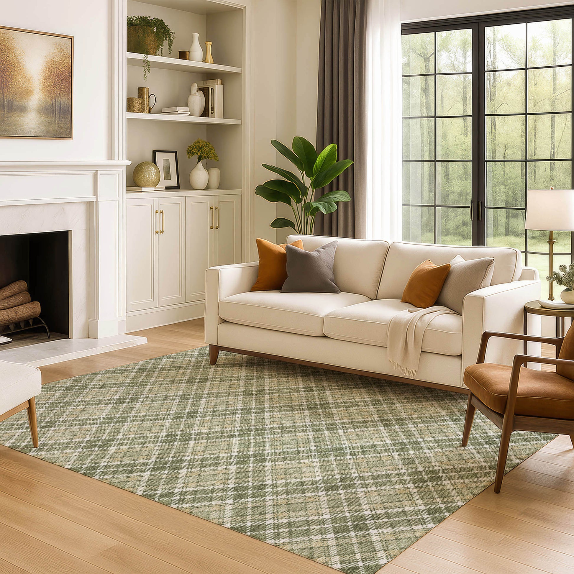 Dalyn Rugs Soft Essentials  Olive  Transitional
