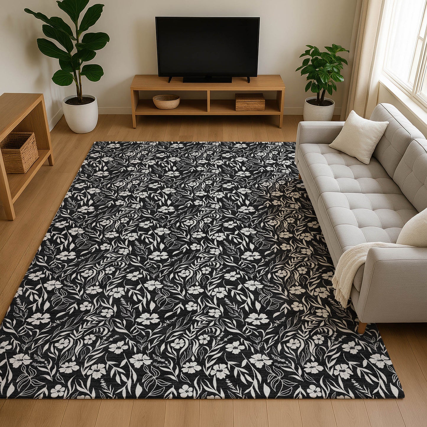 Dalyn Rugs Soft Essentials  Black  Transitional