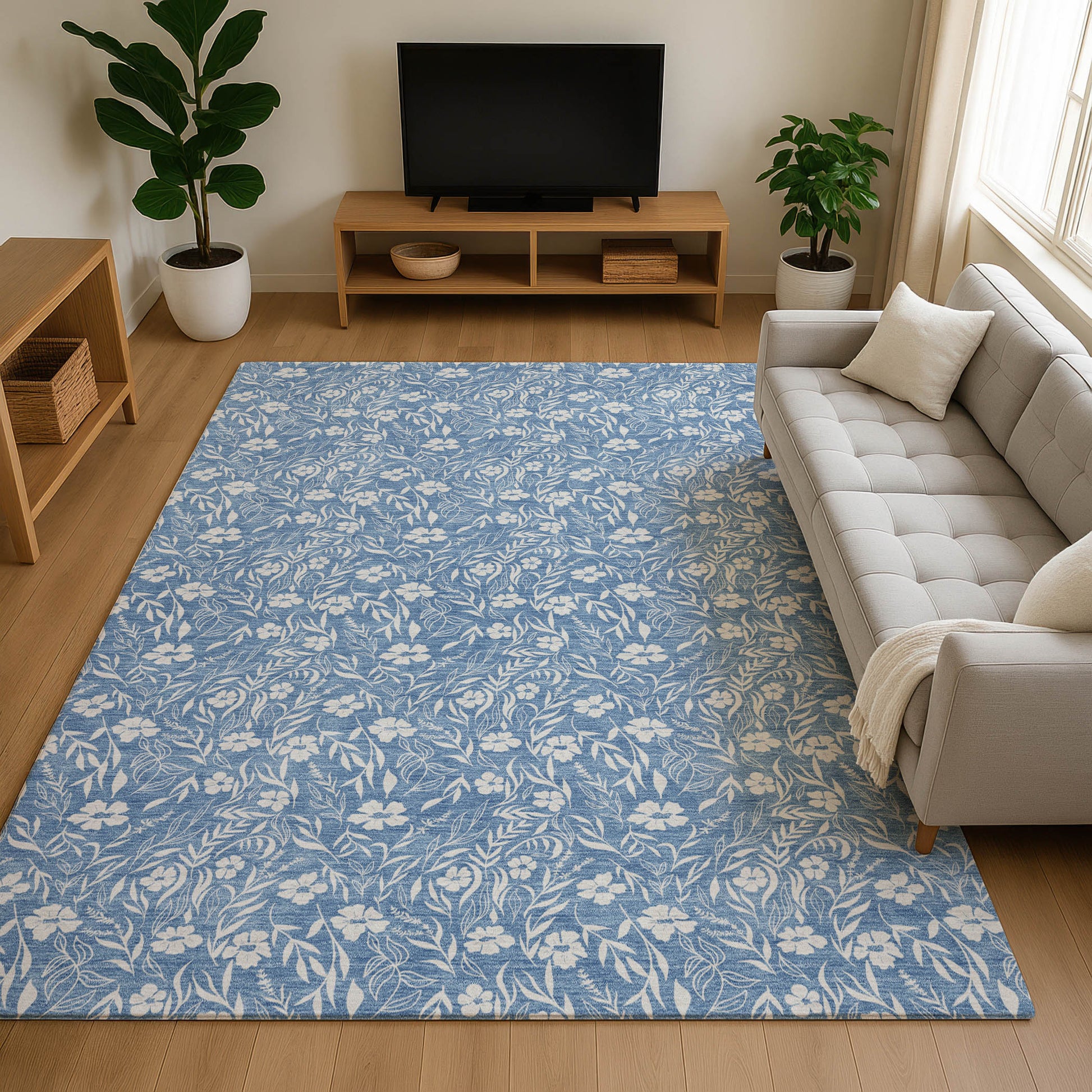Dalyn Rugs Soft Essentials  Denim  Transitional