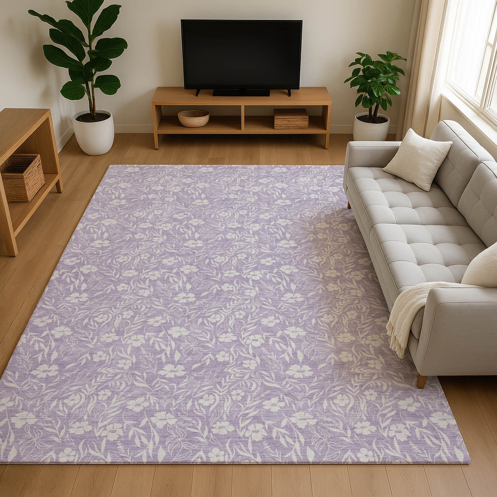 Dalyn Rugs Soft Essentials  Lavender  Transitional