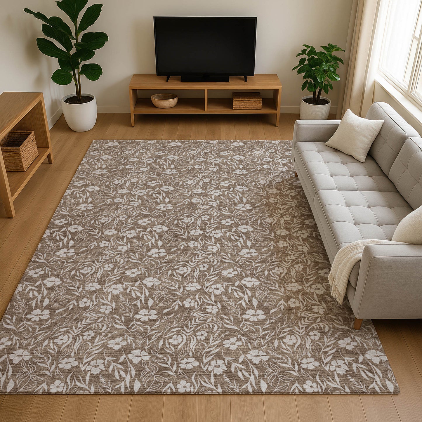 Dalyn Rugs Soft Essentials  Mocha  Transitional