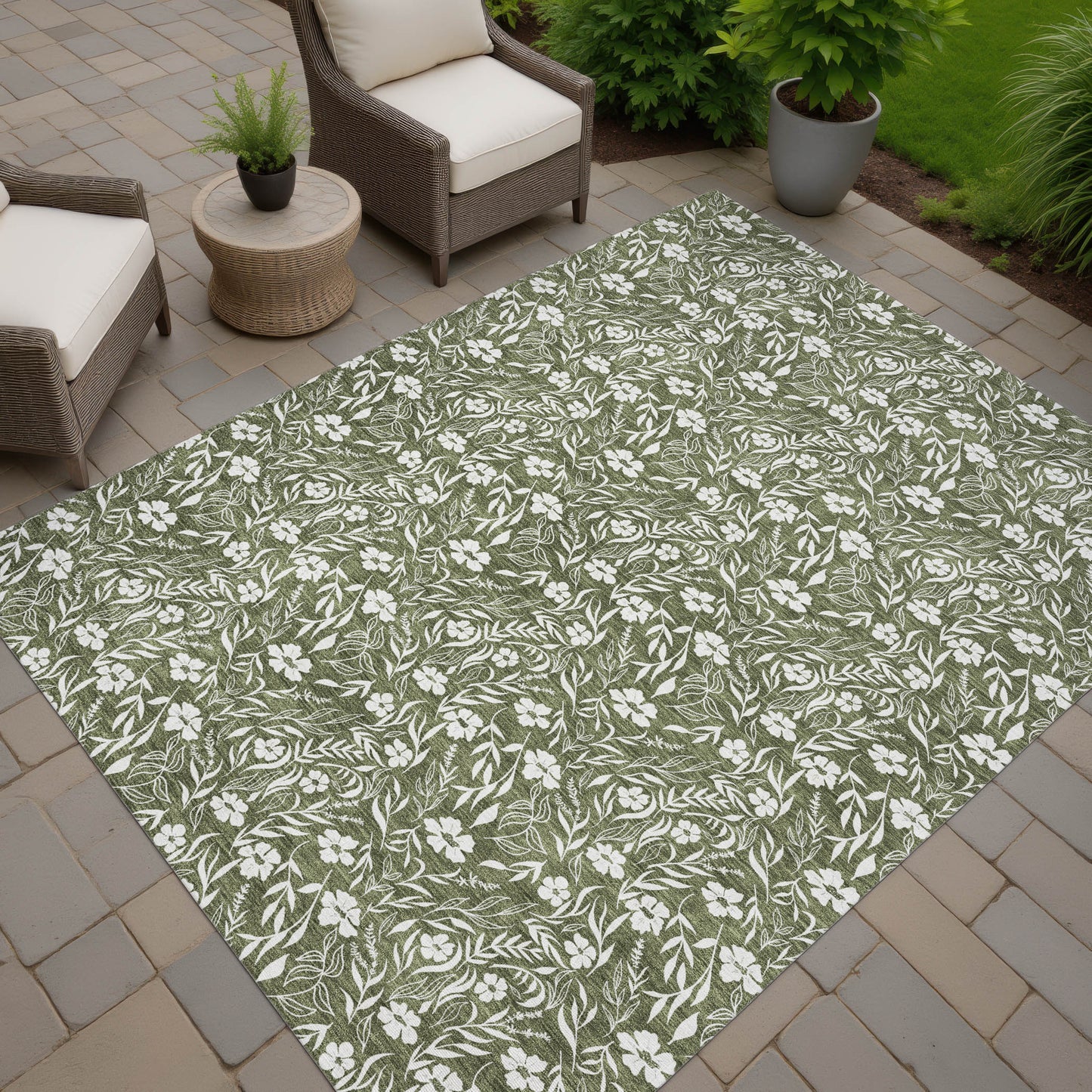 Dalyn Rugs Soft Essentials  Olive  Transitional