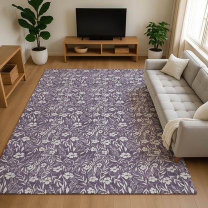 Dalyn Rugs Soft Essentials  Purple  Transitional