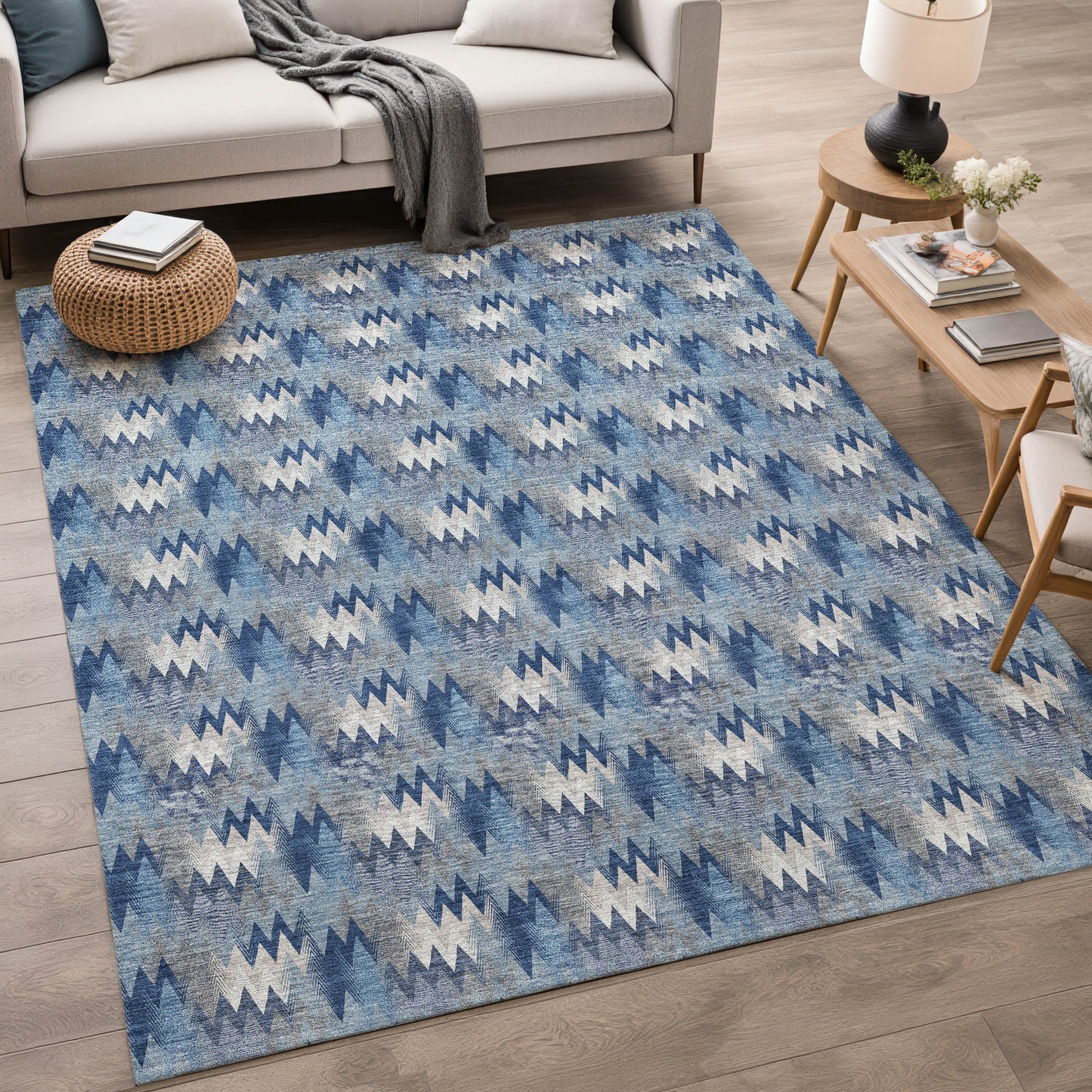 Dalyn Rugs Soft Essentials  Denim  Transitional