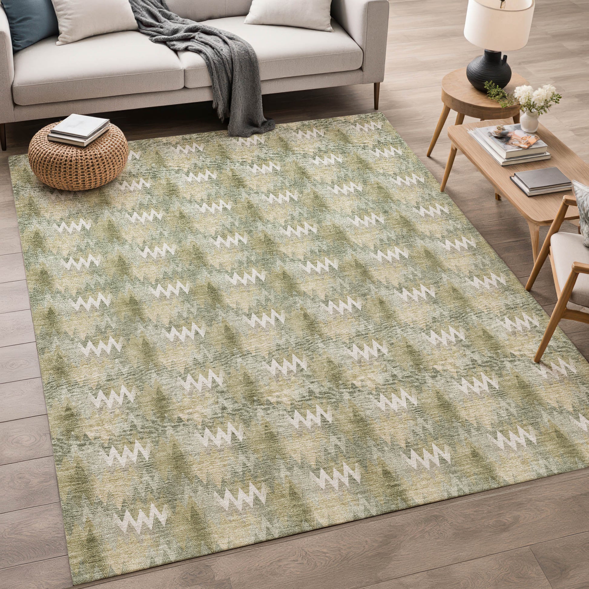 Dalyn Rugs Soft Essentials  Olive  Transitional