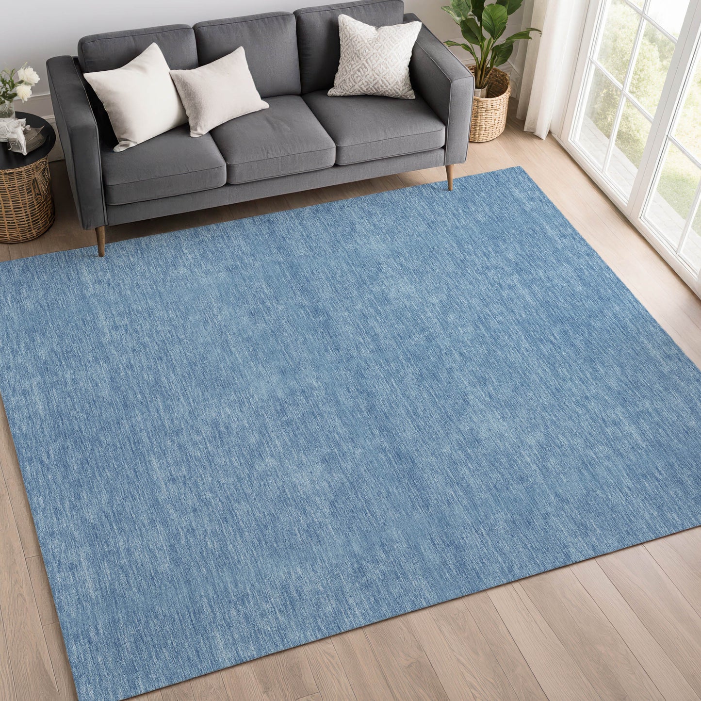 Dalyn Rugs Soft Essentials  Denim  Transitional