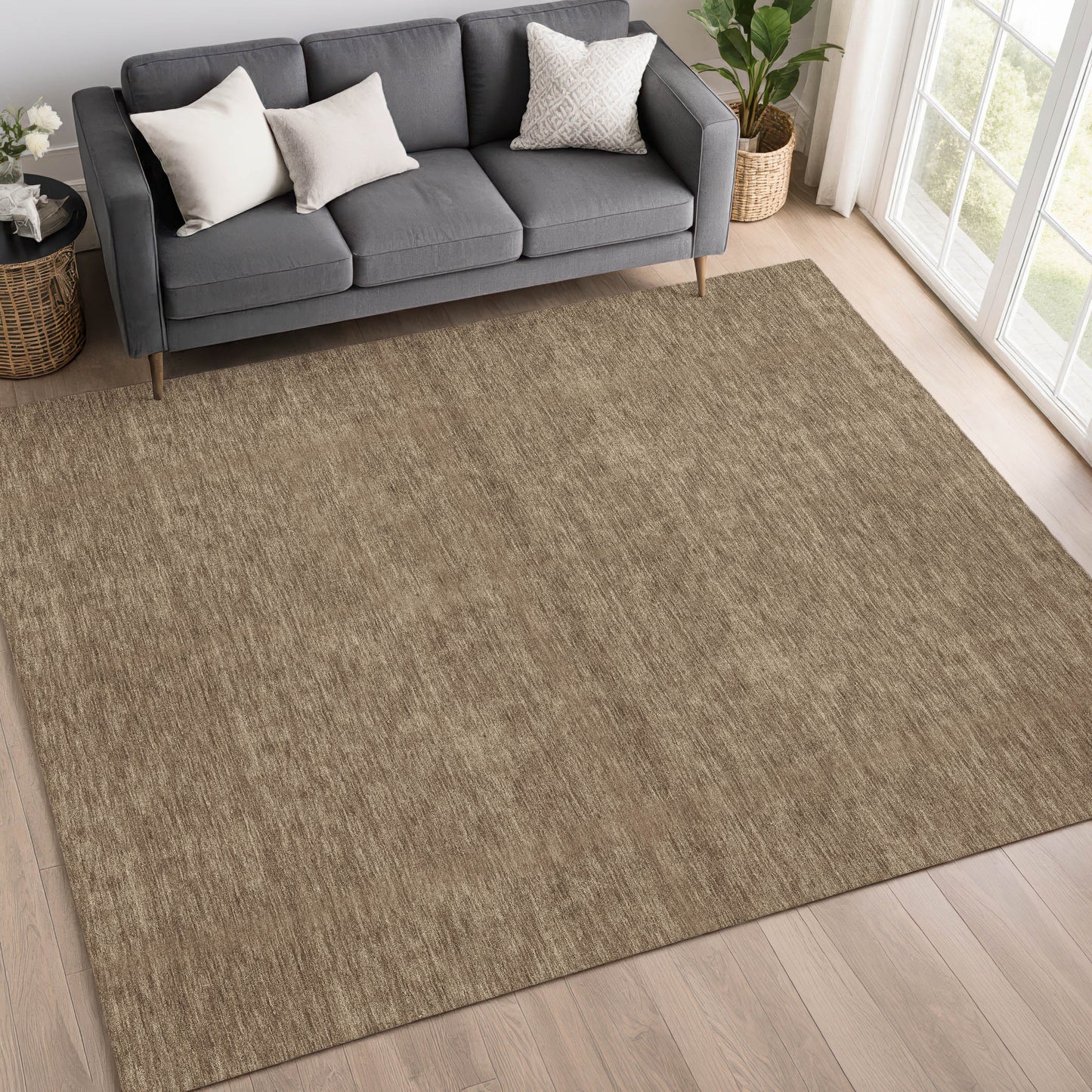 Dalyn Rugs Soft Essentials  Mocha  Transitional