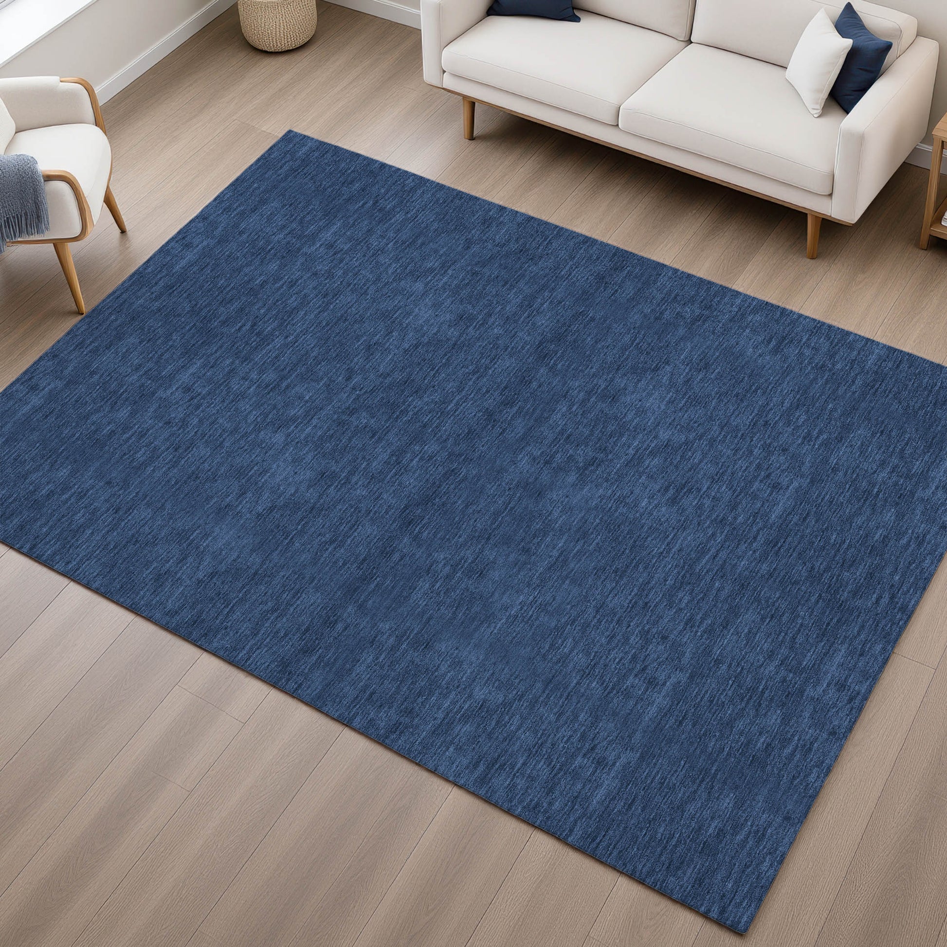 Dalyn Rugs Soft Essentials  Navy  Transitional