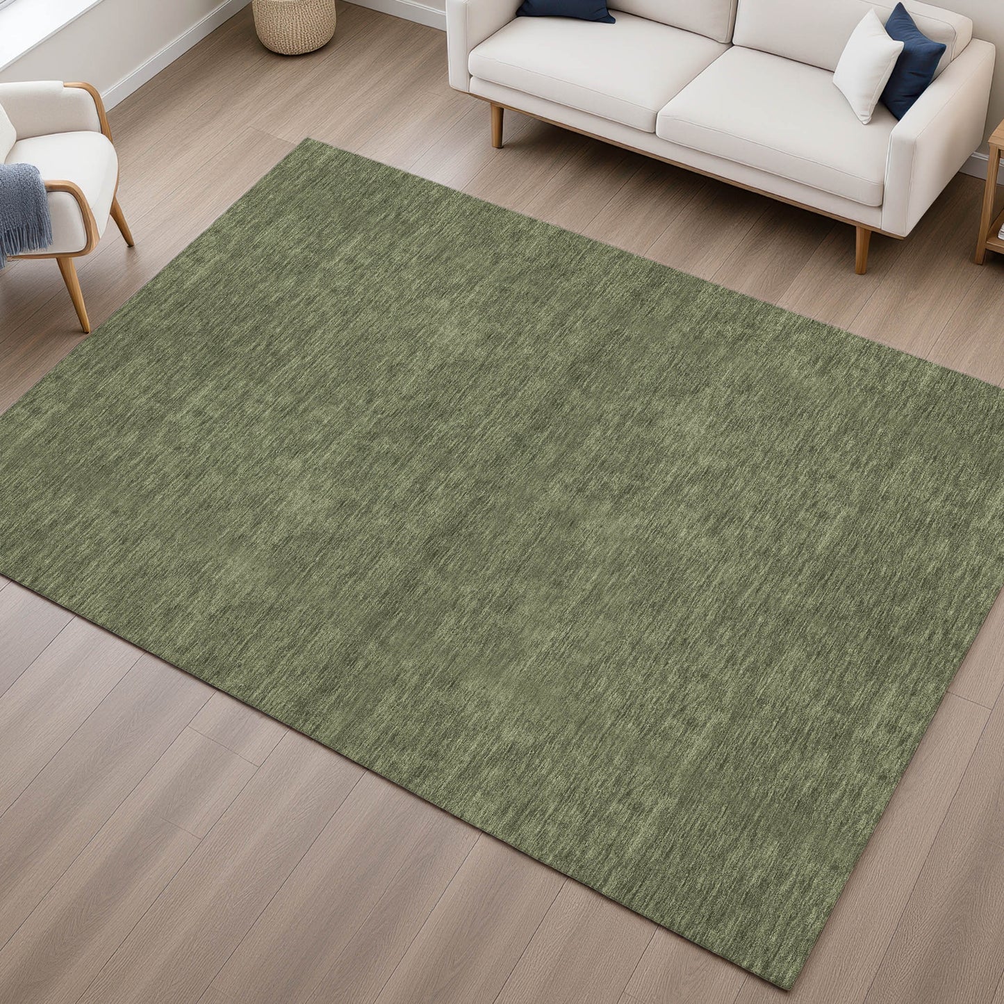 Dalyn Rugs Soft Essentials  Olive  Transitional
