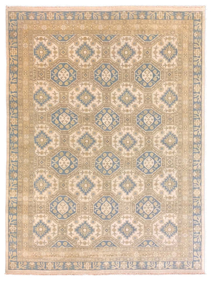 Artisan Cameron Ivory Lt.Blue Traditional Knotted Rug - Rugs - Artisan - Atlanta Designer Rugs