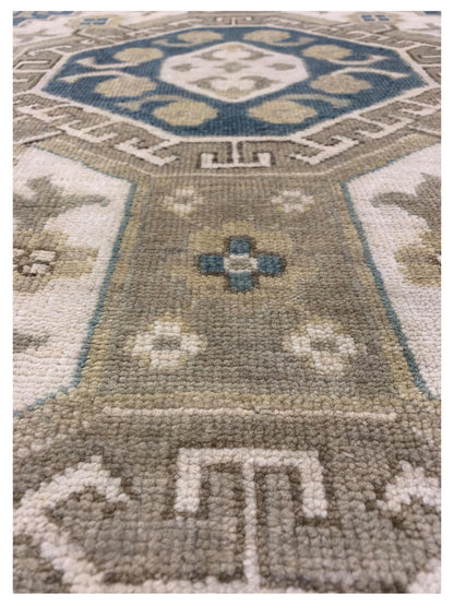 Artisan Cameron Ivory Lt.Blue Traditional Knotted Rug - Rugs - Artisan - Atlanta Designer Rugs