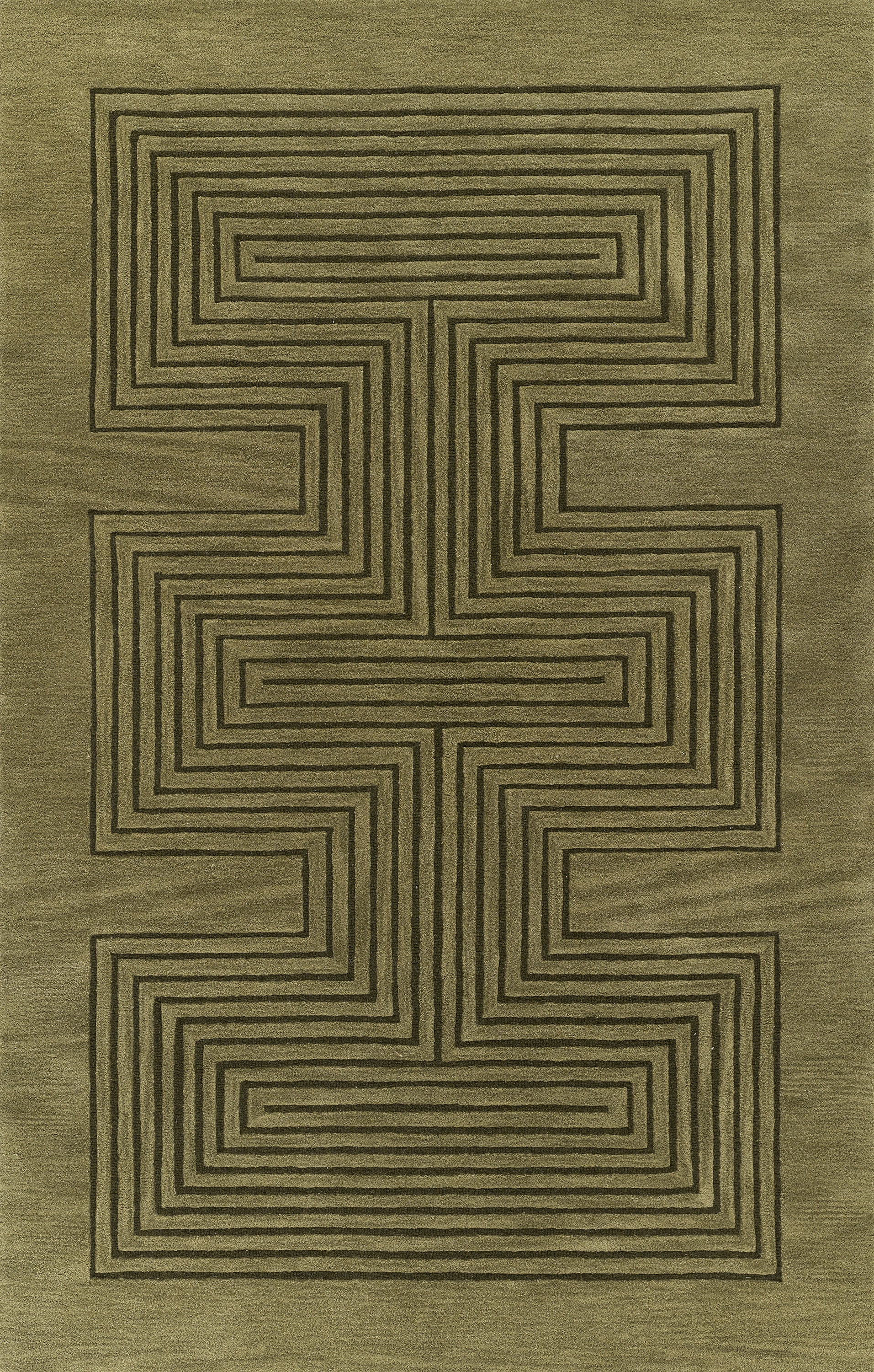 Momeni Simba  Green  Contemporary