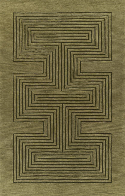 Momeni Simba  Green  Contemporary