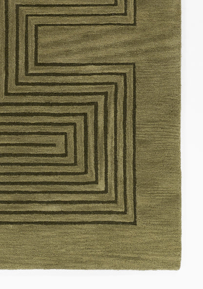 Momeni Simba  Green  Contemporary