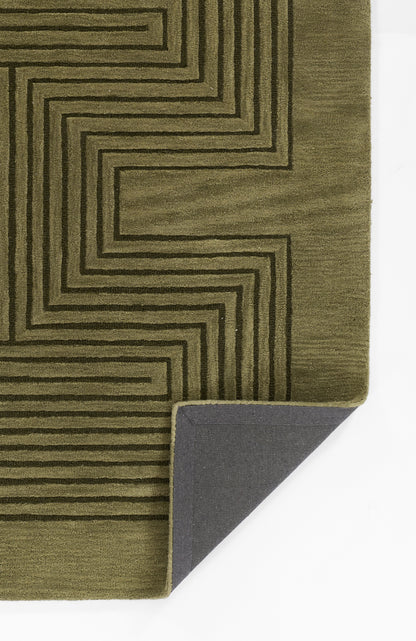 Momeni Simba  Green  Contemporary