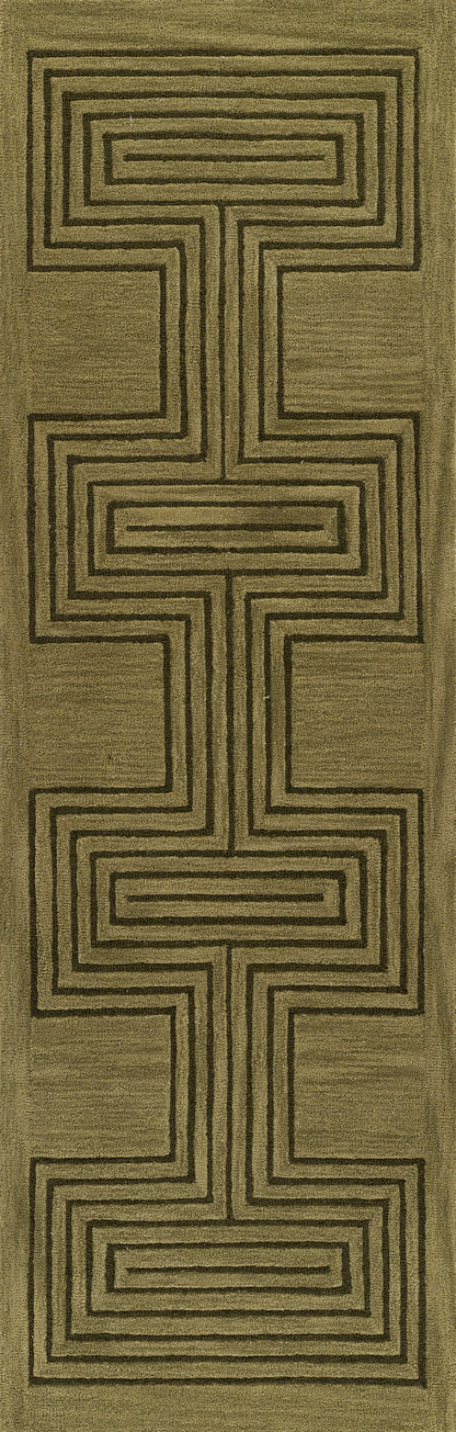 Momeni Simba  Green  Contemporary