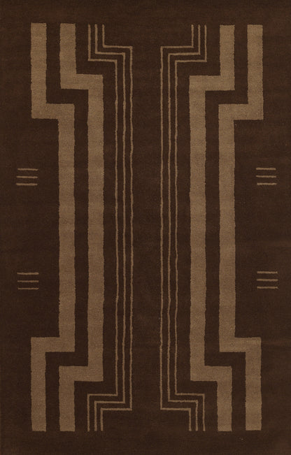 Momeni Simba  Brown  Contemporary