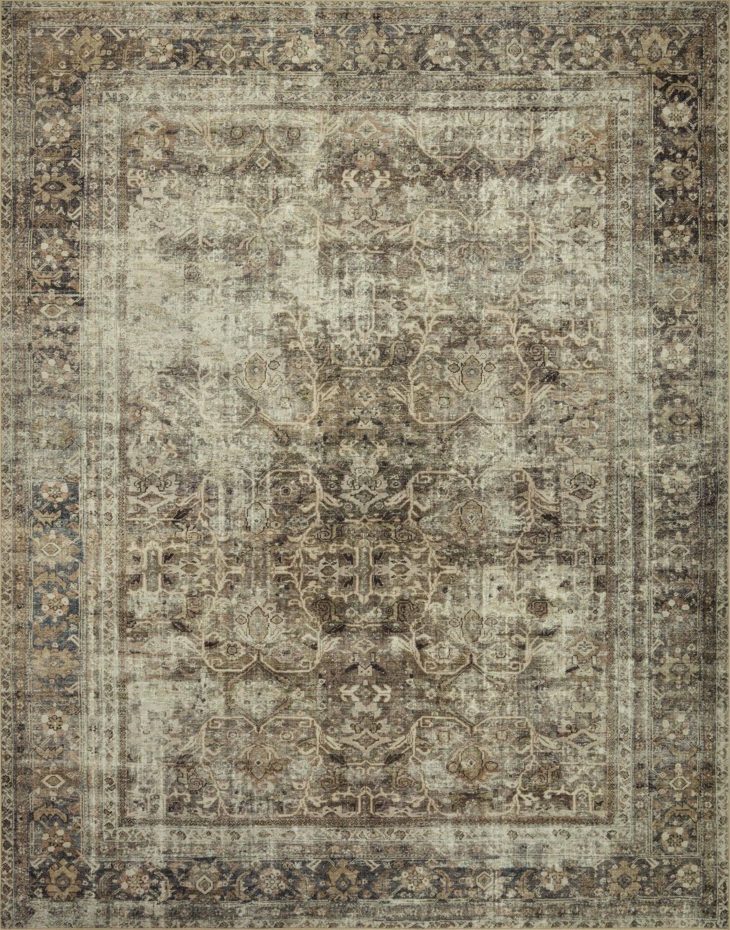 Magnolia Home by Joanna Gaines x Loloi Sinclair  Pebble Taupe Machine Washable