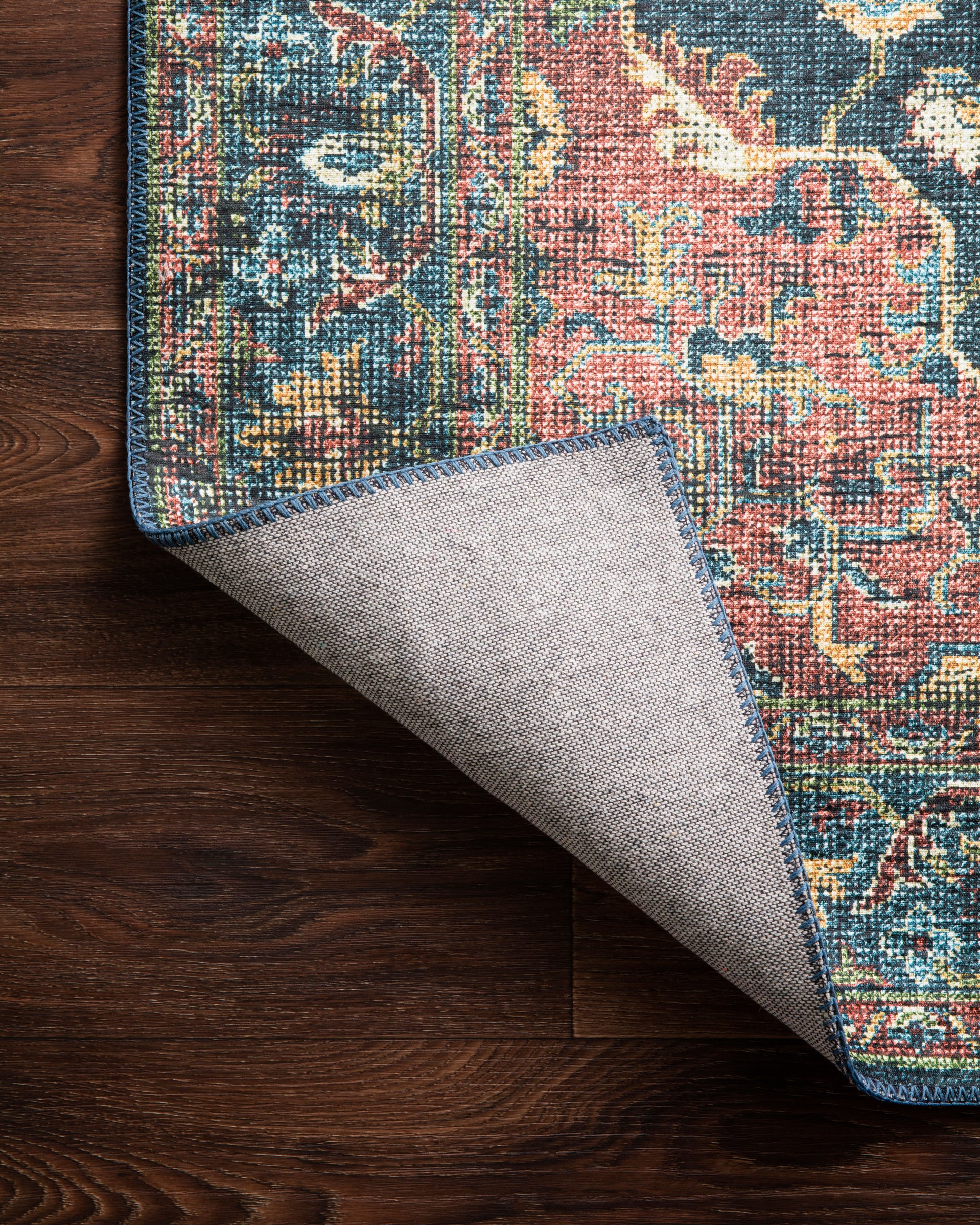 Loloi II Skye  Denim Brick Traditional