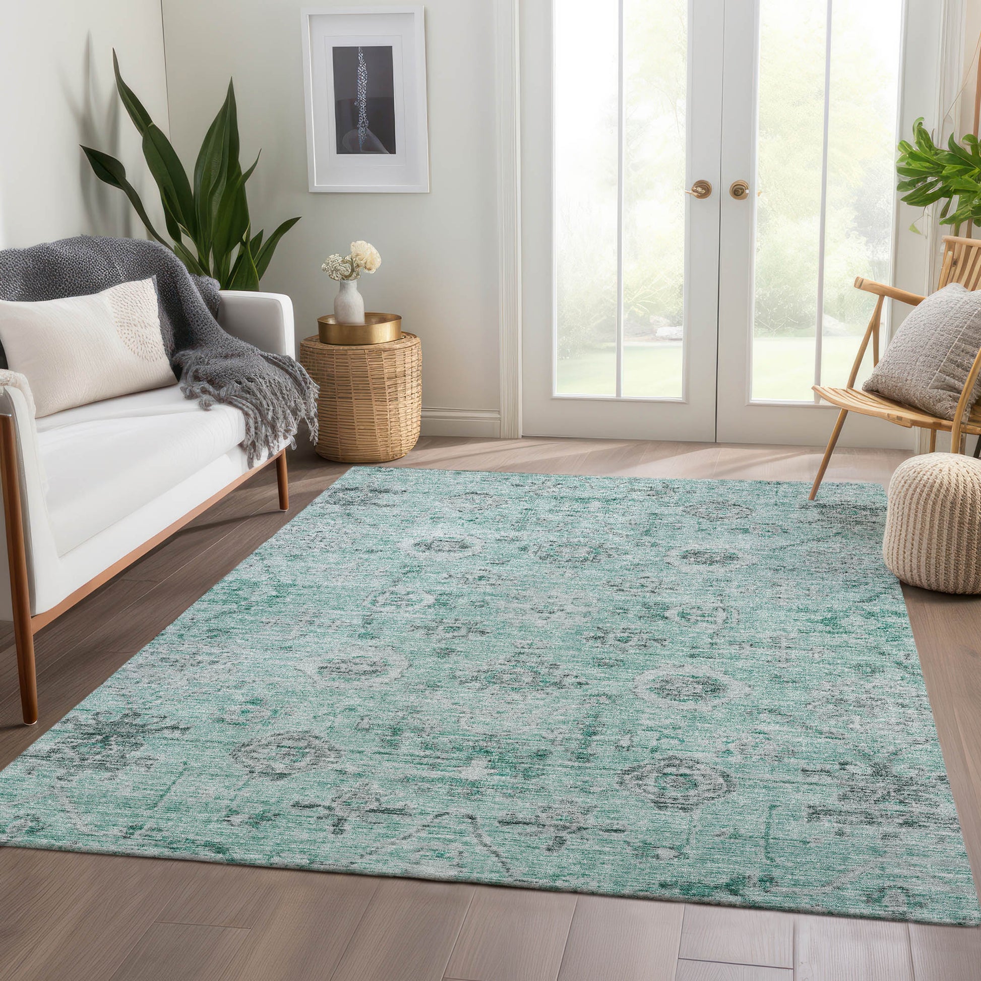 Dalyn Rugs Solace  Teal  traditional