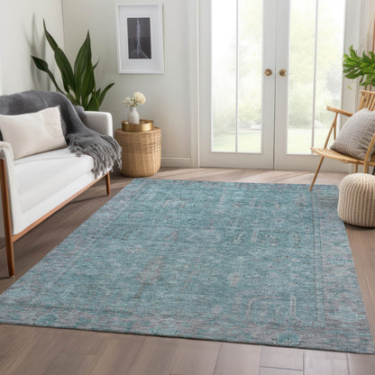 Dalyn Rugs Solace  Aqua  traditional