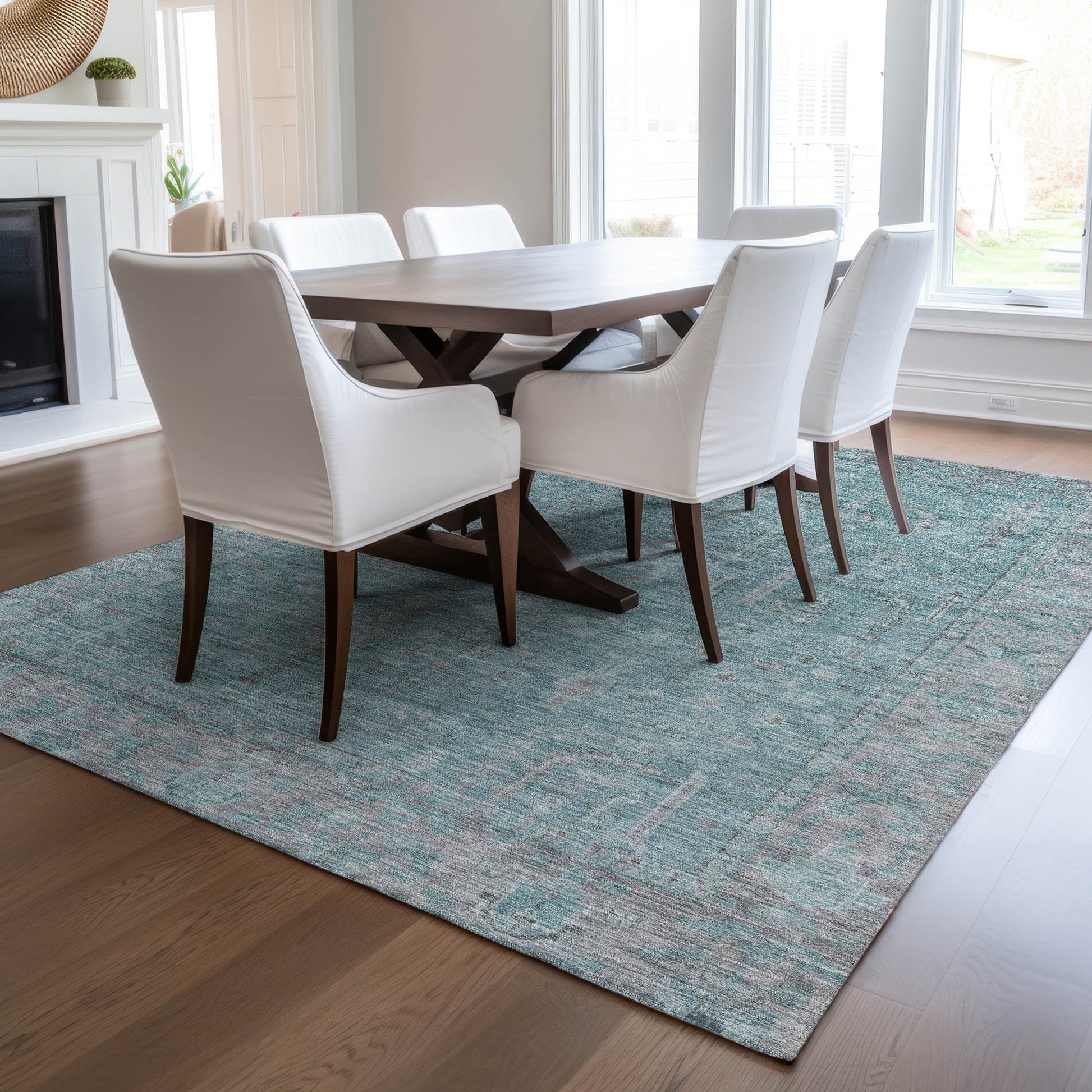 Dalyn Rugs Solace  Aqua  traditional