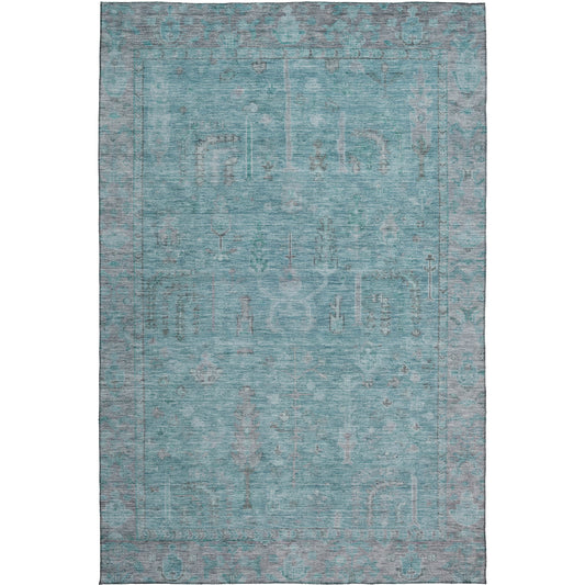 Dalyn Rugs Solace  Aqua  traditional