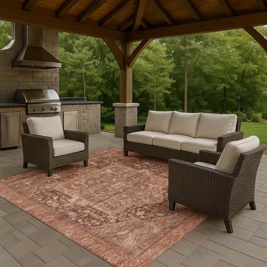Dalyn Rugs Solace  Burgundy  traditional