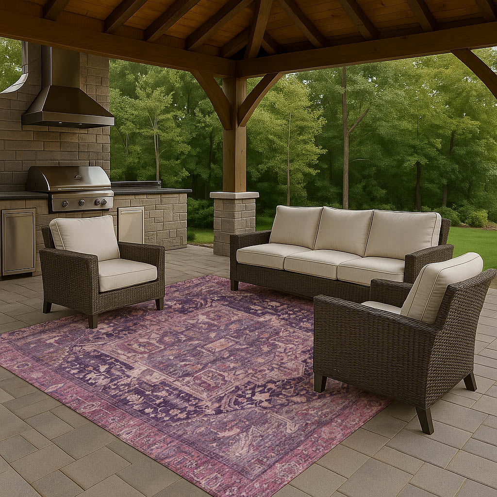 Dalyn Rugs Solace  Eggplant  traditional