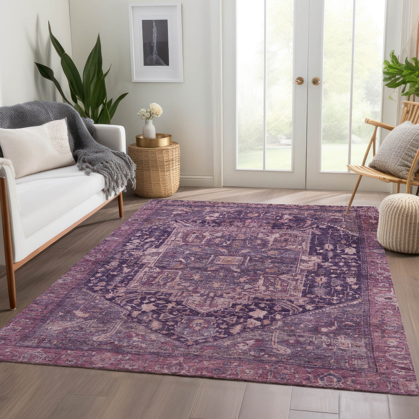 Dalyn Rugs Solace  Eggplant  traditional