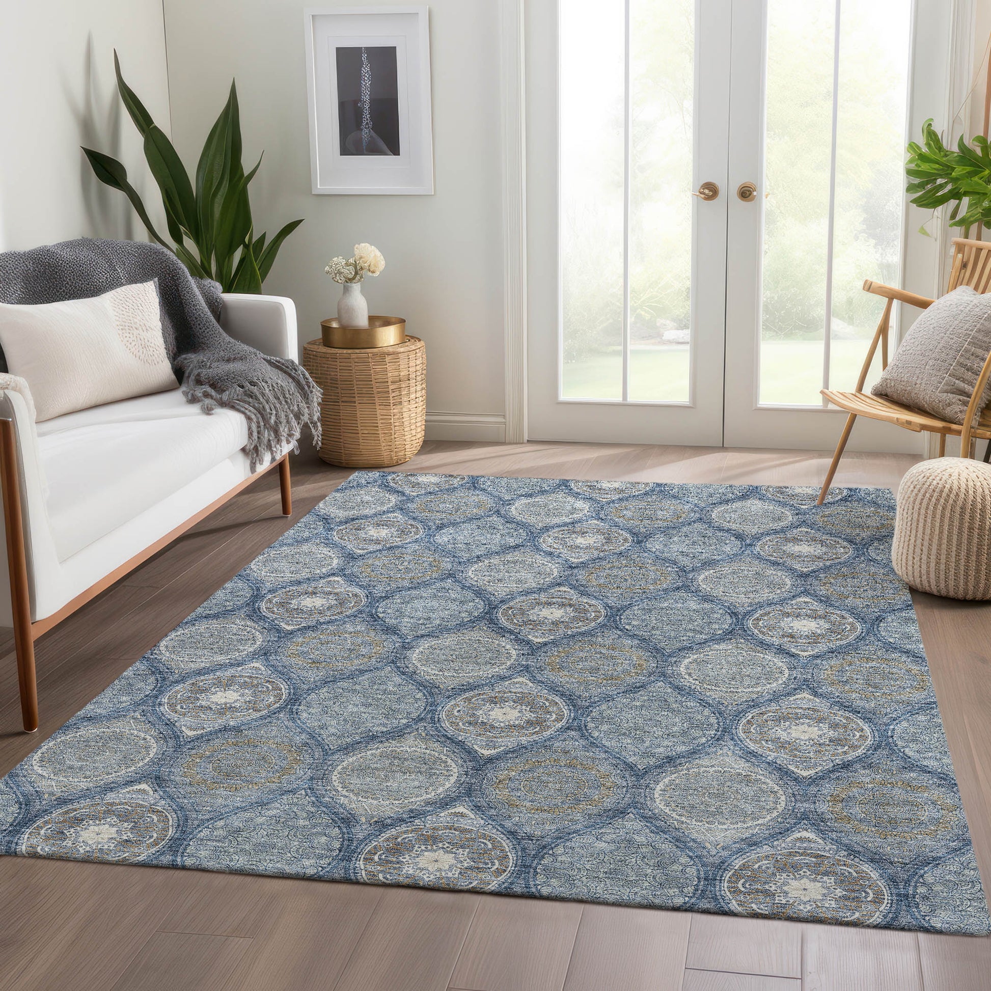 Dalyn Rugs Solace  Navy  transitional