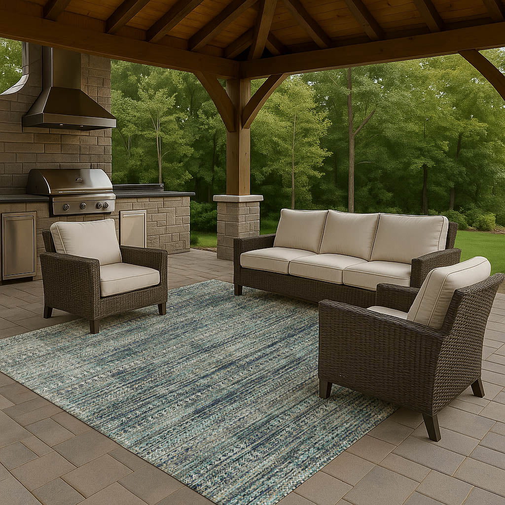 Dalyn Rugs Solace  Teal  transitional