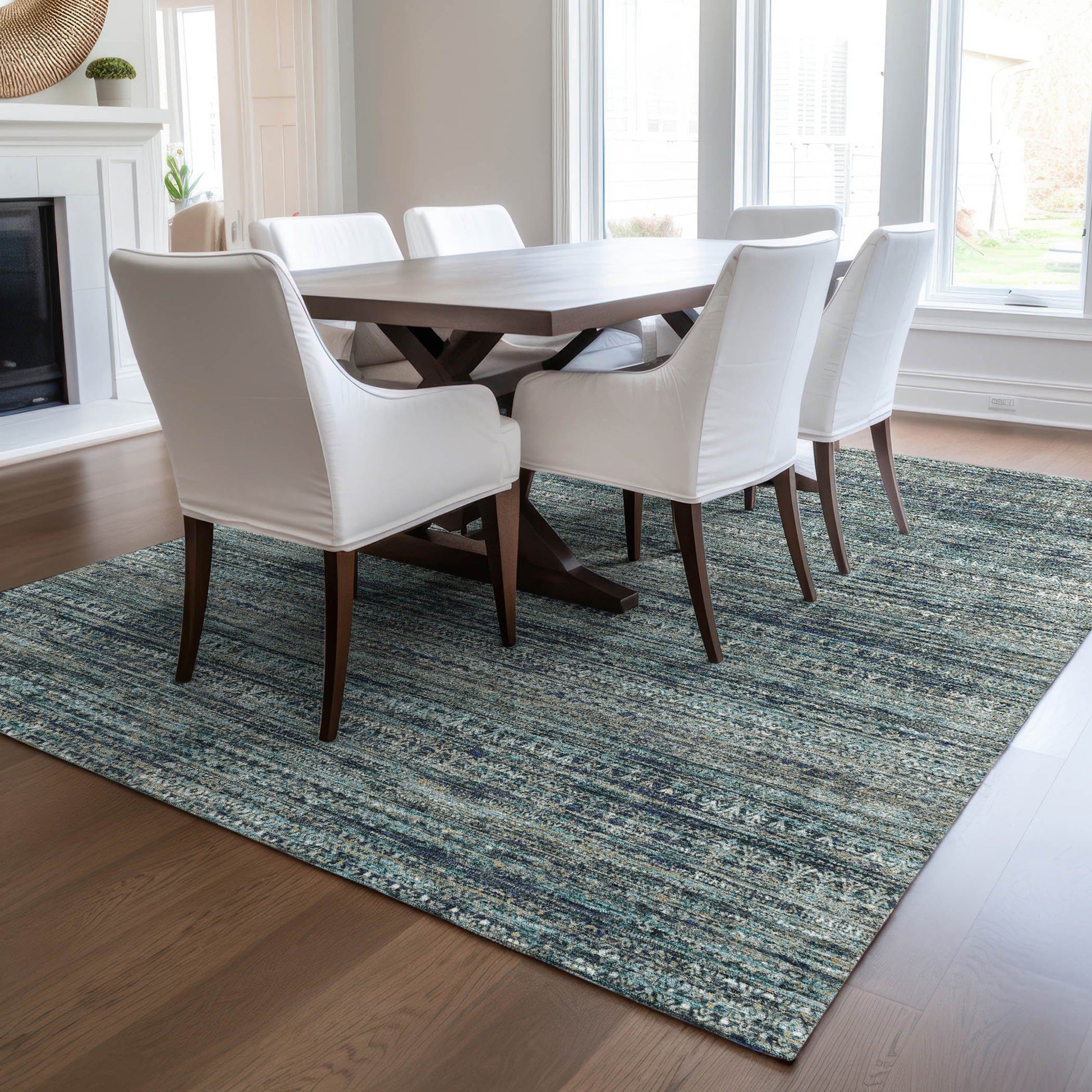 Dalyn Rugs Solace  Teal  transitional