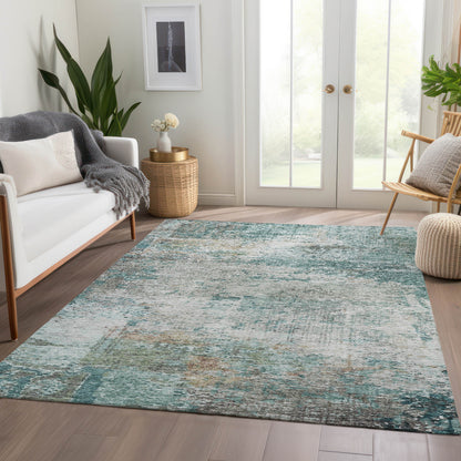 Dalyn Rugs Solace  Teal  transitional