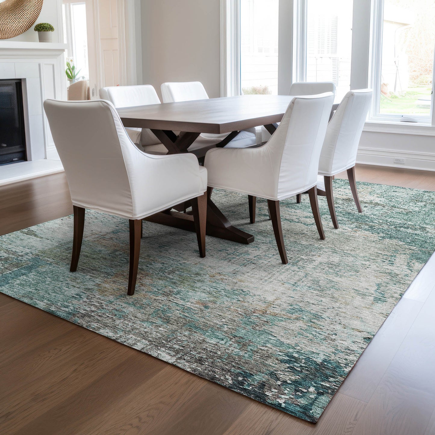 Dalyn Rugs Solace  Teal  transitional