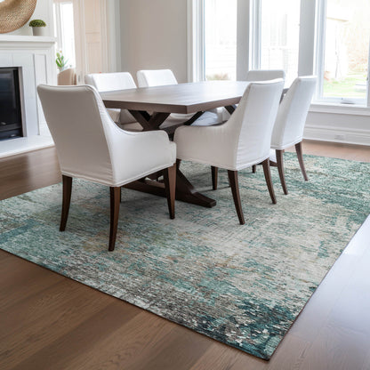 Dalyn Rugs Solace  Teal  transitional