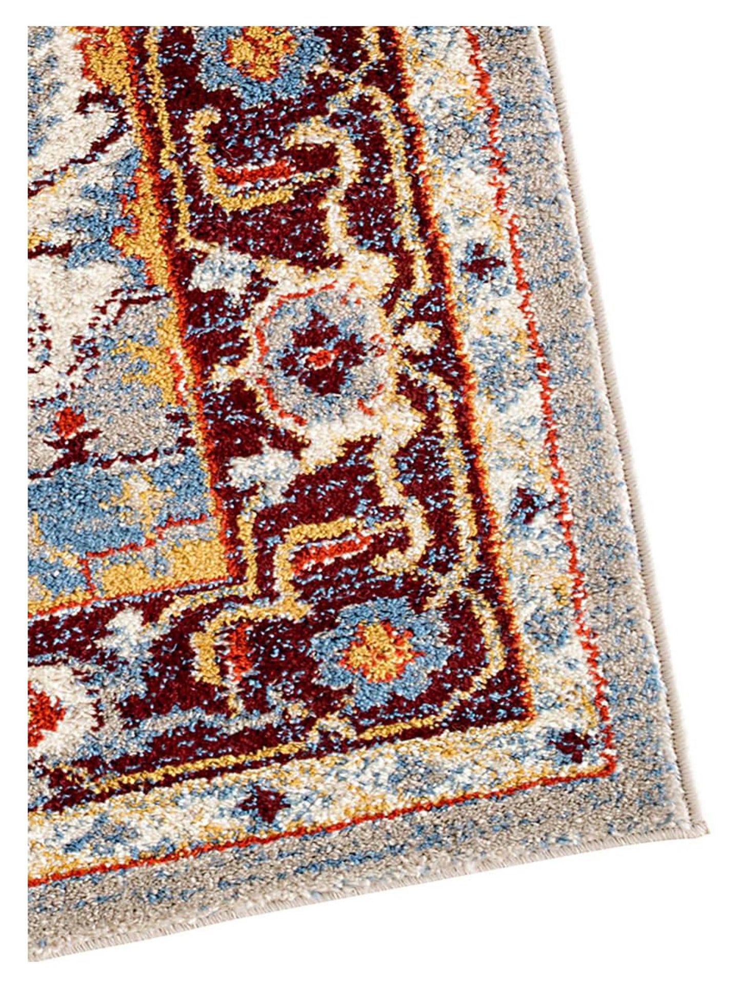 Limited Leighton LO - 557 Beige Maroon Traditional Machinemade Rug - Rugs - Limited - Atlanta Designer Rugs