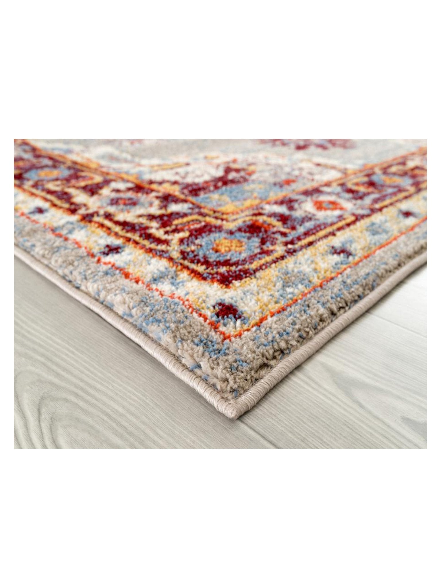 Limited Leighton LO - 557 Beige Maroon Traditional Machinemade Rug - Rugs - Limited - Atlanta Designer Rugs