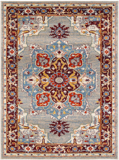 Limited Leighton LO - 557 Beige Maroon Traditional Machinemade Rug - Rugs - Limited - Atlanta Designer Rugs