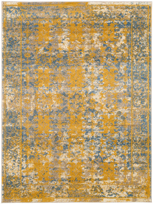 Limited Leighton LO - 552 Blue Gold Traditional Machinemade Rug - Rugs - Limited - Atlanta Designer Rugs
