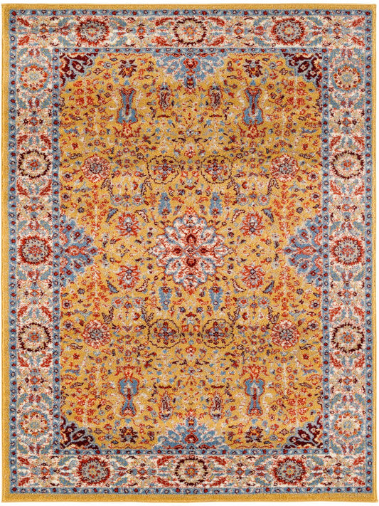 Limited Leighton LO - 555 Gold Ivory Traditional Machinemade Rug - Rugs - Limited - Atlanta Designer Rugs