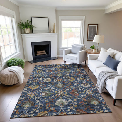 Dalyn Rugs Silk Road  Navy  Transitional
