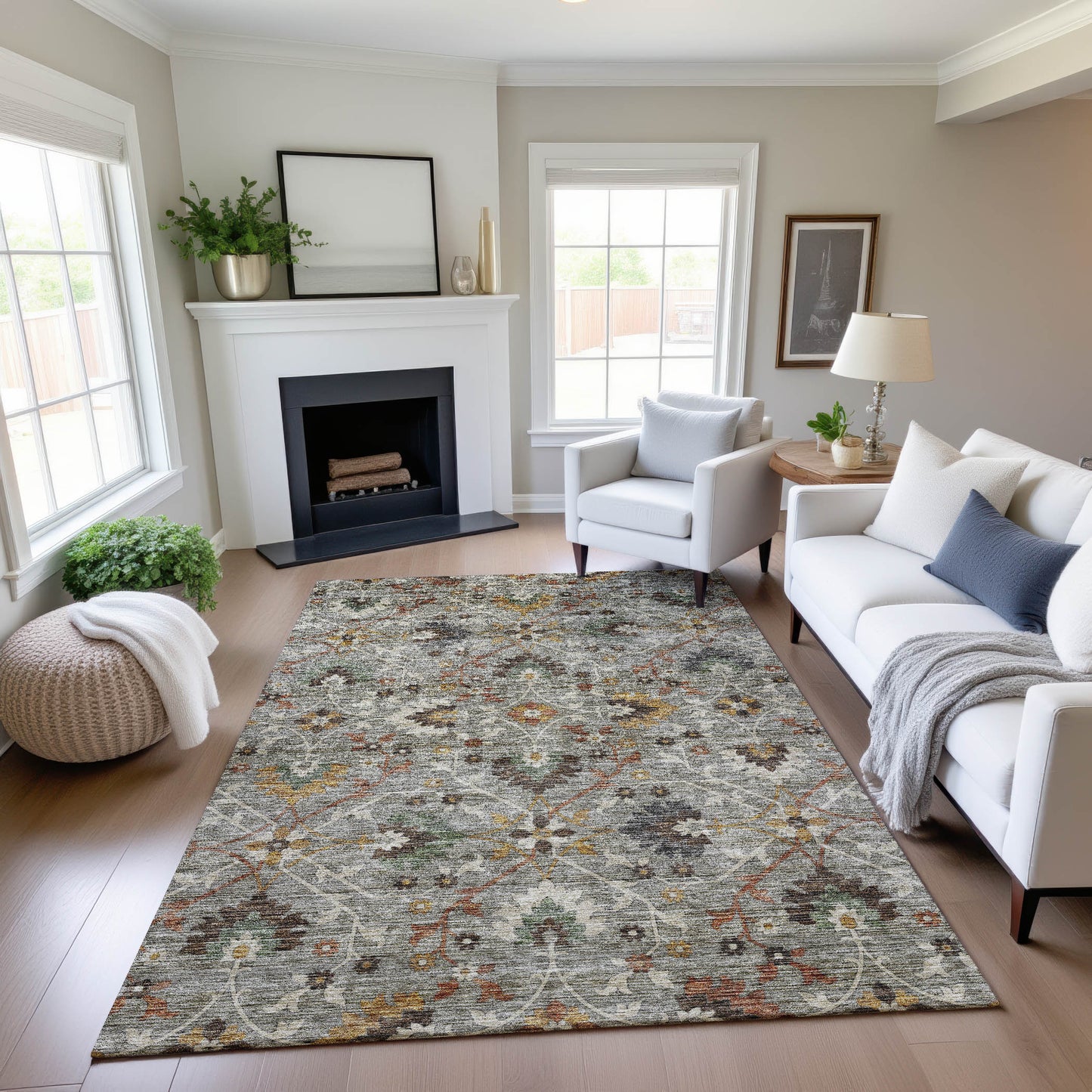 Dalyn Rugs Silk Road  Pewter  Transitional