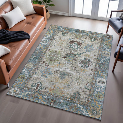 Dalyn Rugs Silk Road  Aqua  Traditional