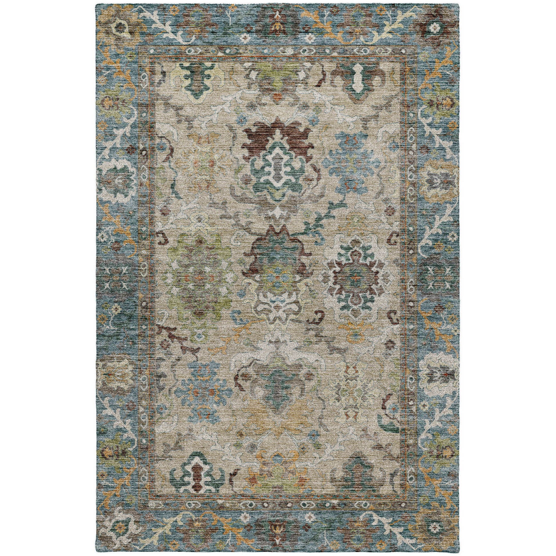 Dalyn Rugs Silk Road  Aqua  Traditional