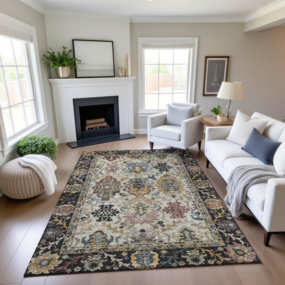 Dalyn Rugs Silk Road  Black  Traditional