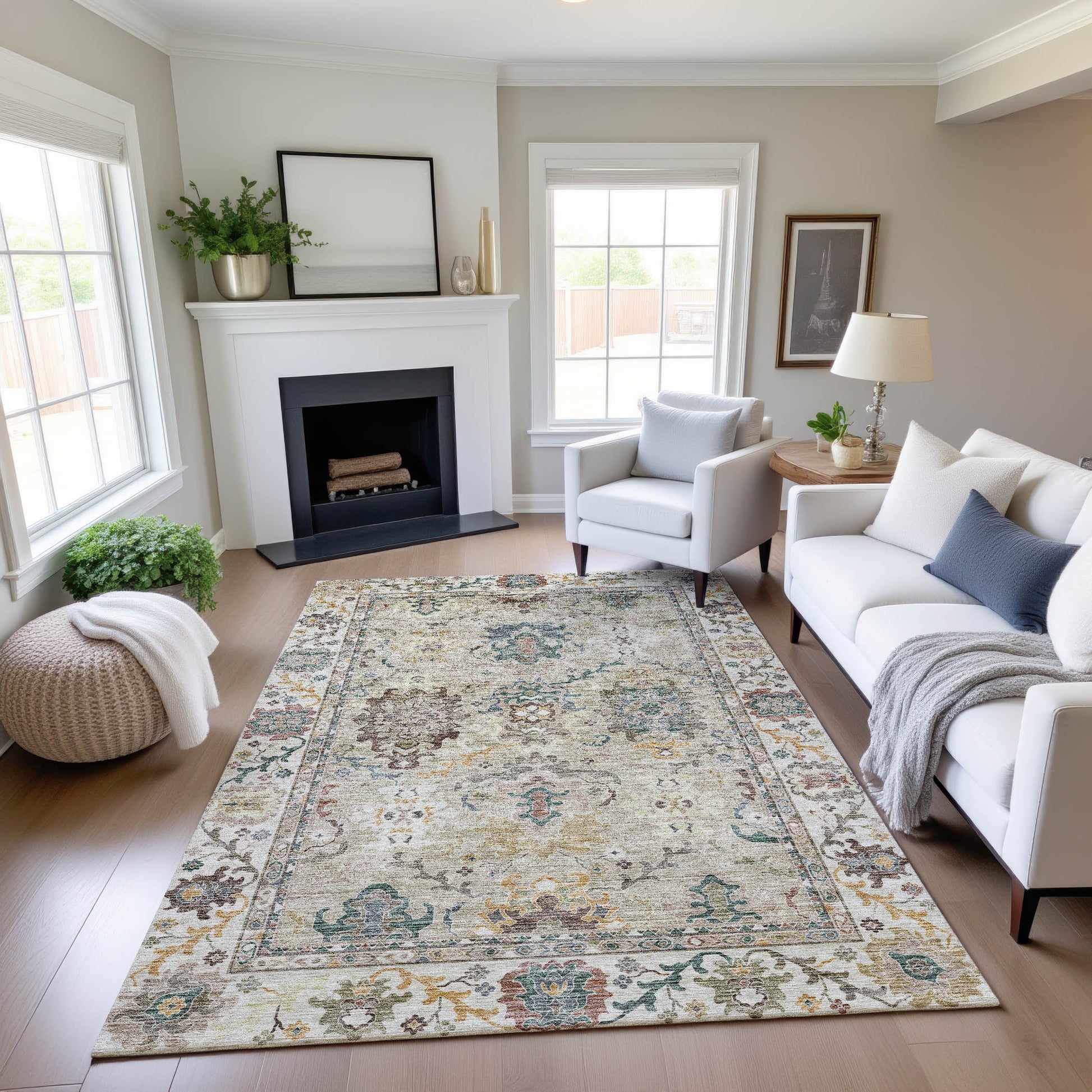 Dalyn Rugs Silk Road  Putty  Traditional