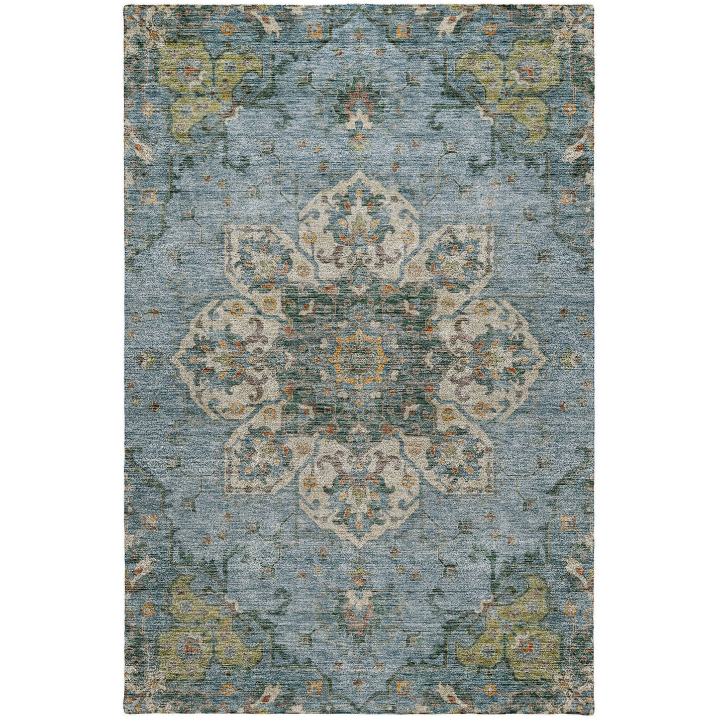 Dalyn Rugs Silk Road  Aqua  Traditional