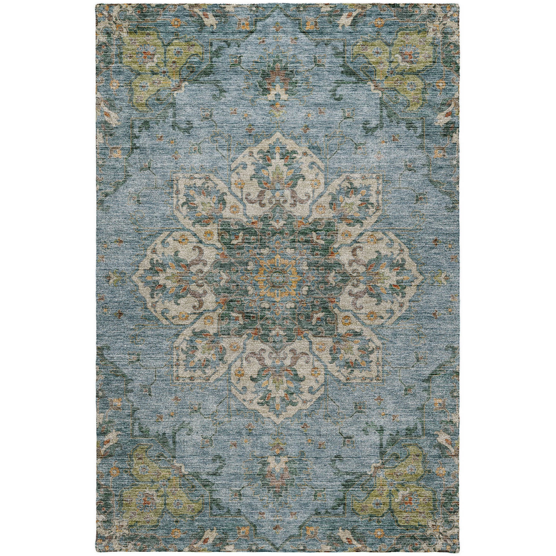 Dalyn Rugs Silk Road  Aqua  Traditional